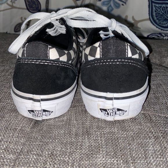 Black and white checkered Vans - Picture 3 of 3